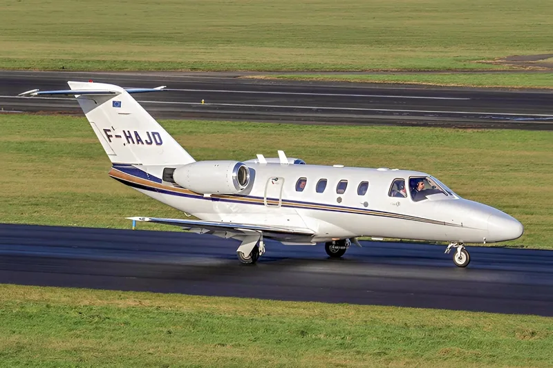 Cabin interior of a 2003 Cessna Citation CJ1.