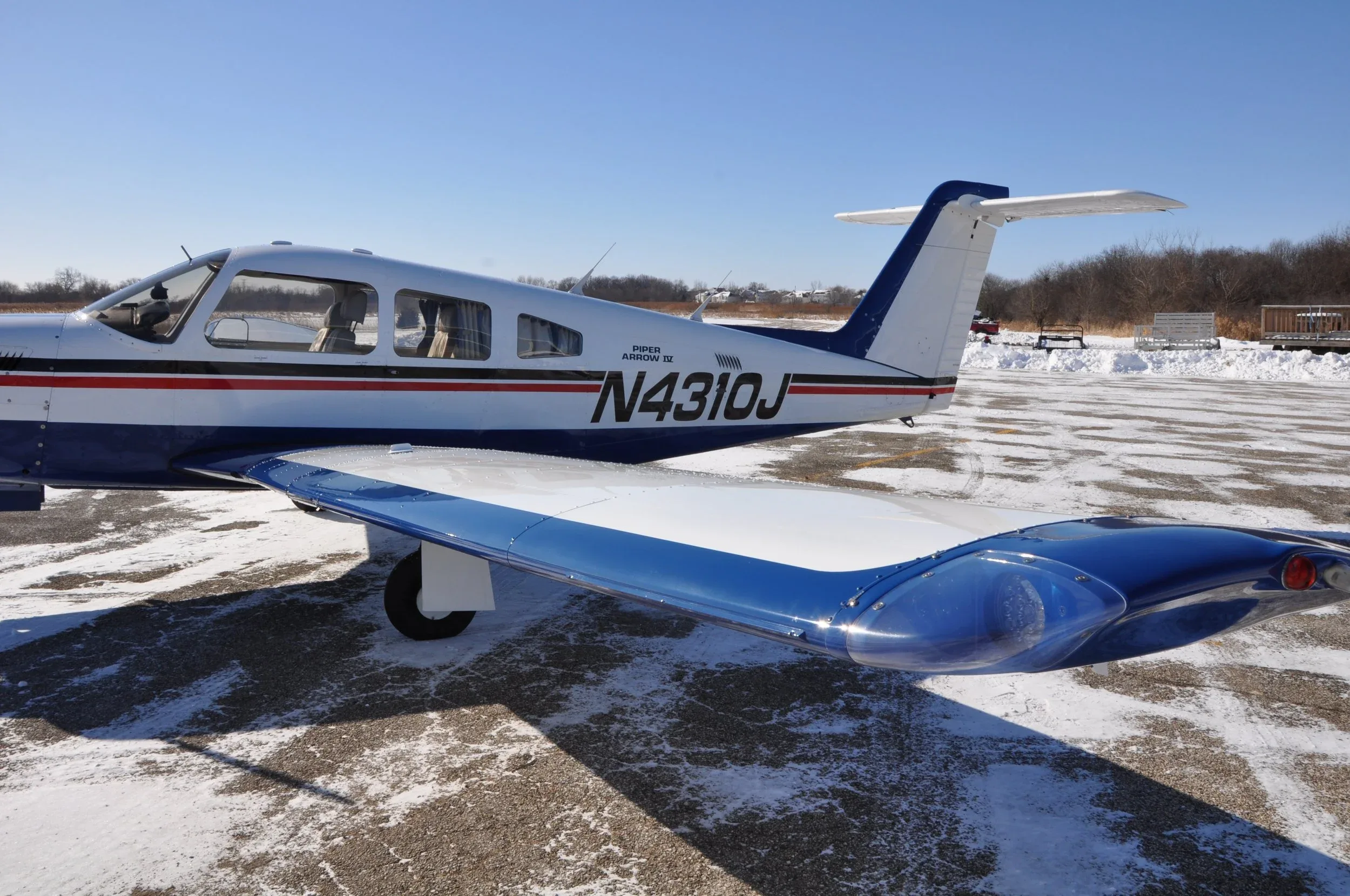 Exterior view of a 1983 AKC AVIATION TURBO ARROW IV.
