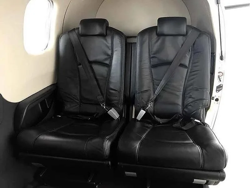 Cabin interior of a 2011 DAHER TBM 850.