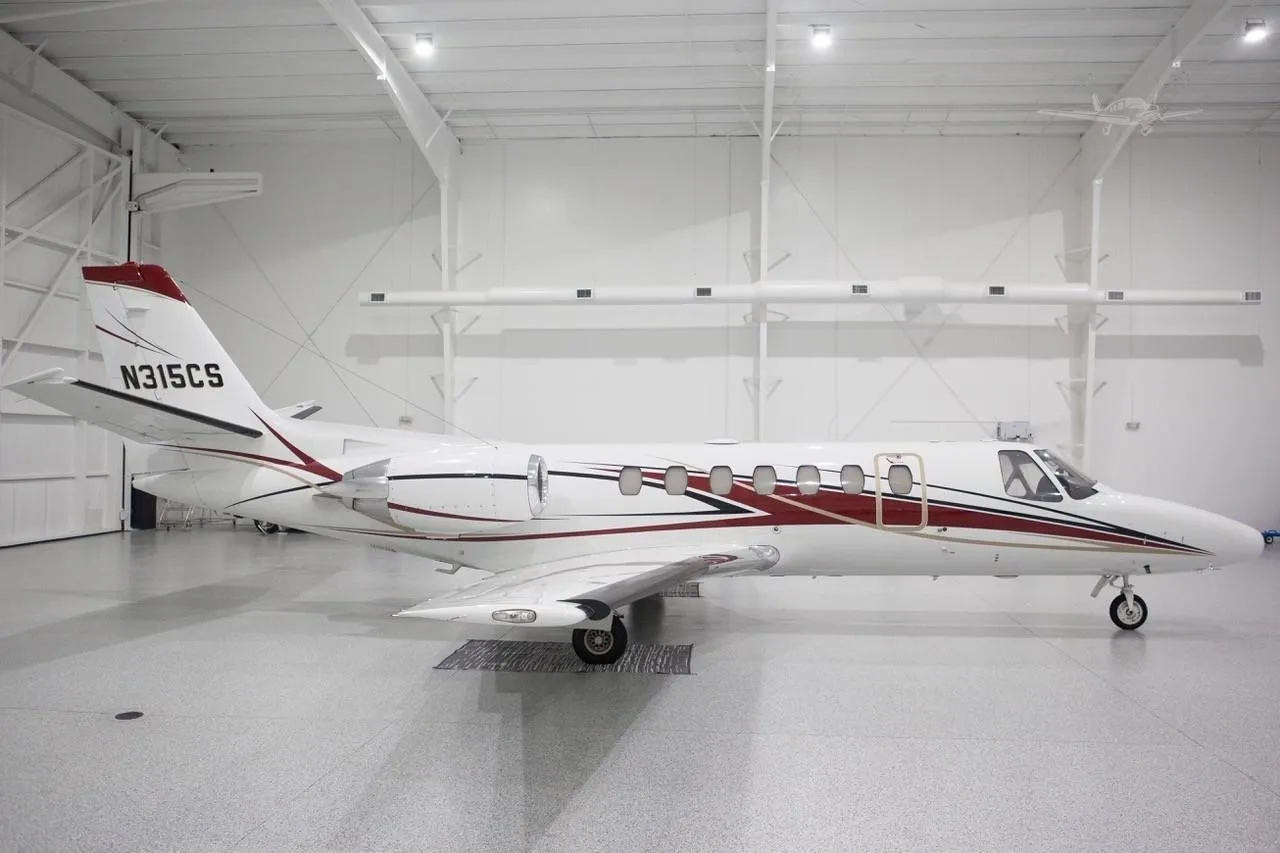 Exterior view of a 1997 CESSNA CITATION V ULTRA, N315CS.