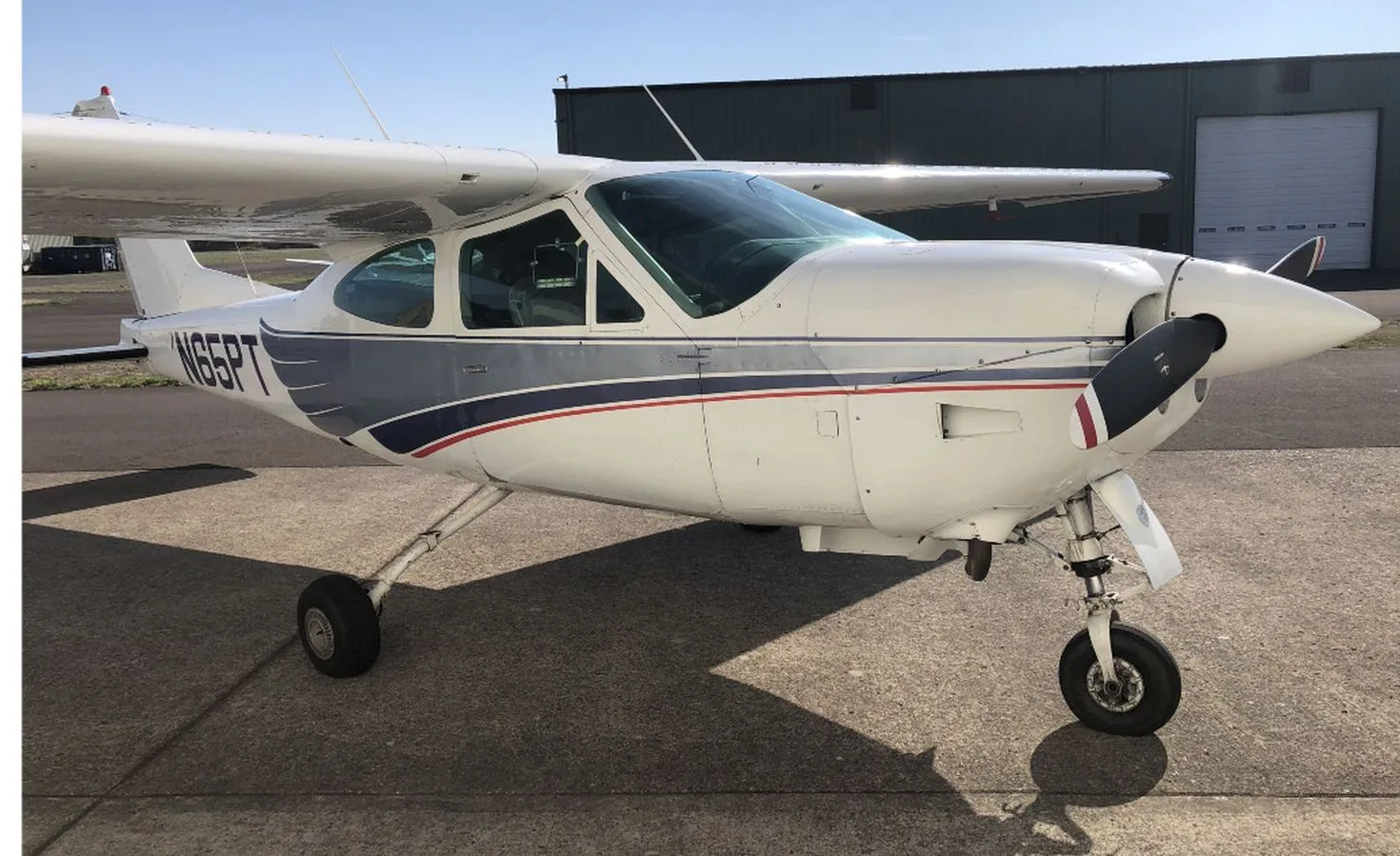 Exterior view of a 1977, N65PT.