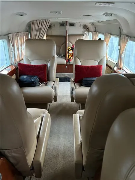 Cabin interior of a 2008 Cessna 208B Grand Caravan.
