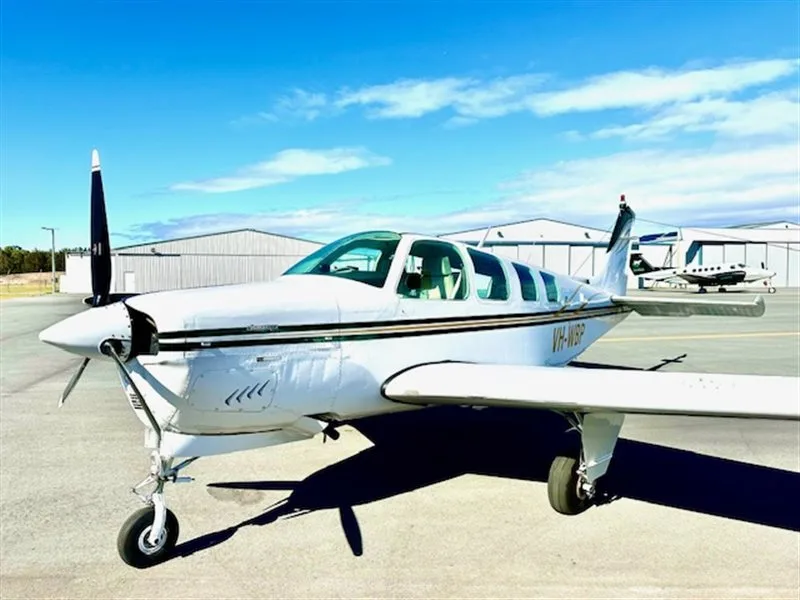 Avionics suite of a 1979 Beechcraft A36.