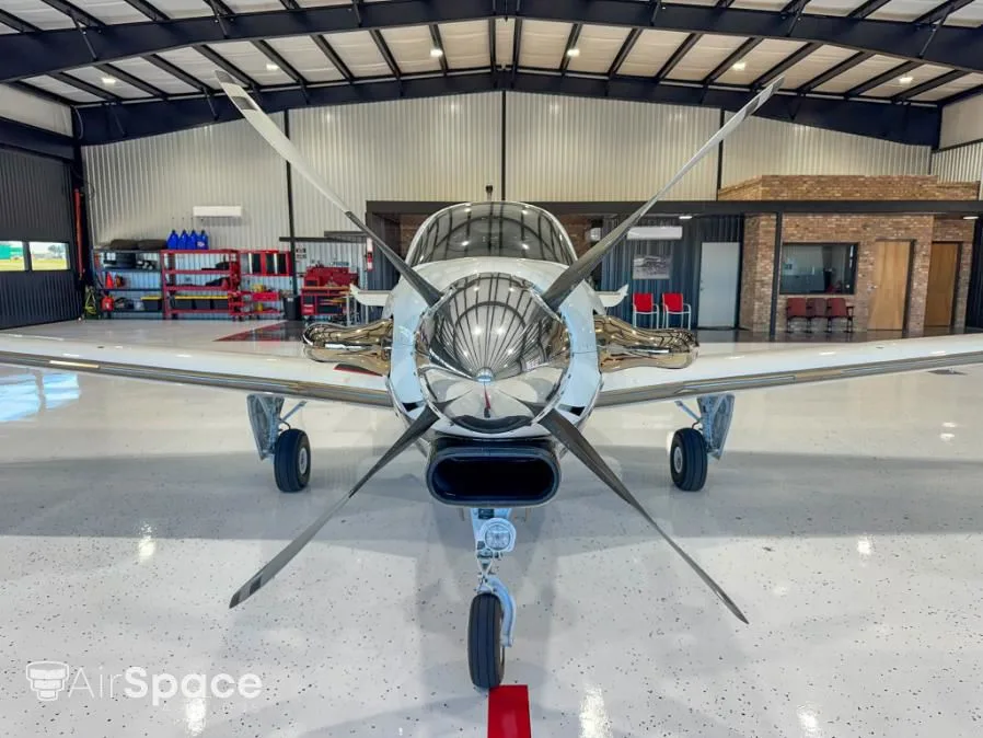 Exterior view of a 1984 Beechcraft B36TC Bonanza.