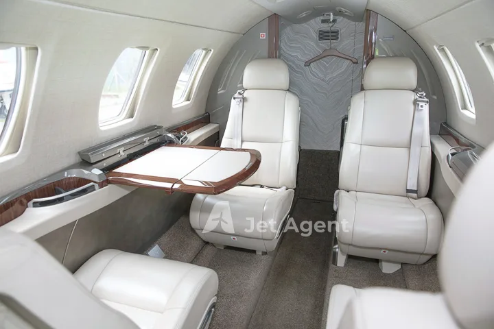 Cabin interior of a 2014 Cessna citation m2.
