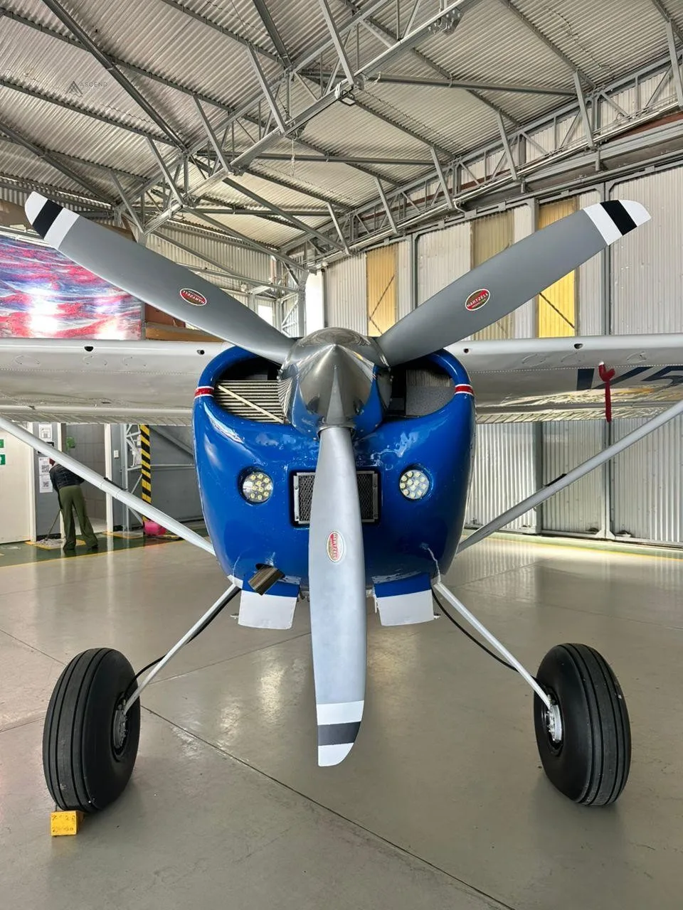 Exterior view of a 1978 CESSNA A185F, V5-RED.