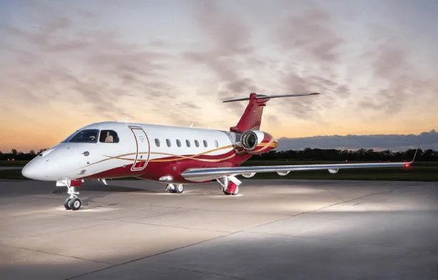 Exterior view of a 2016 Jet Praetor 500.