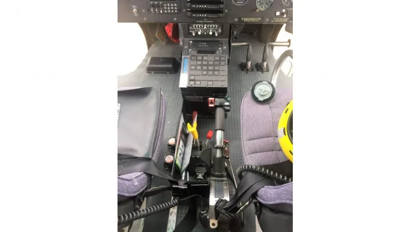 Cockpit and instrument panel of a 2009 Eurocopter AS350B2 4756.