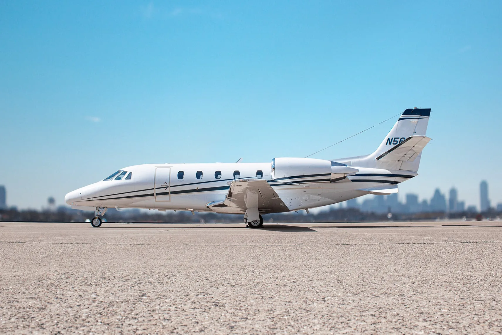 Exterior view of a 2008 Cessna Citation XLS SN: 5800.
