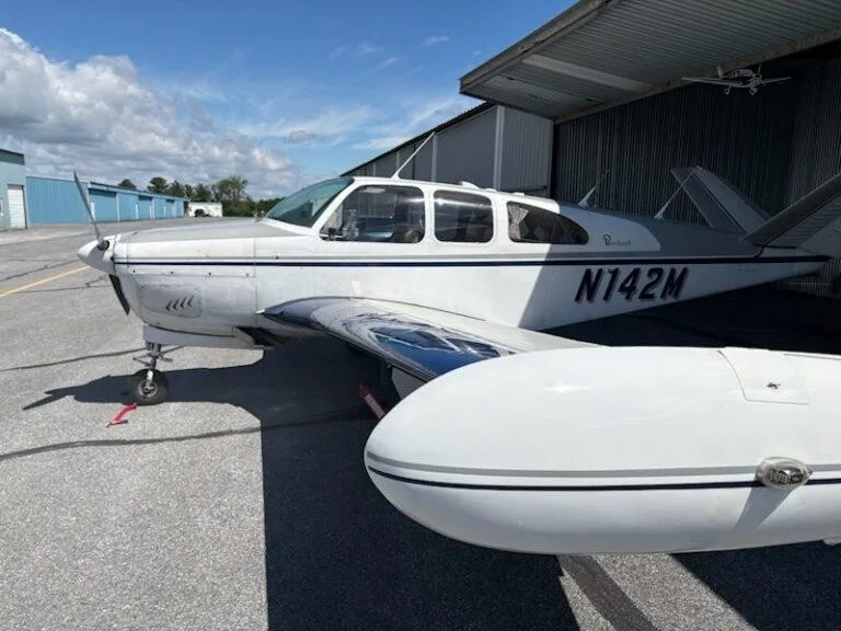 Exterior view of a 1961 BEECHCRAFT N35 BONANZA, N142M.