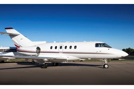 Exterior view of a 2006 Hawker 800xpi.