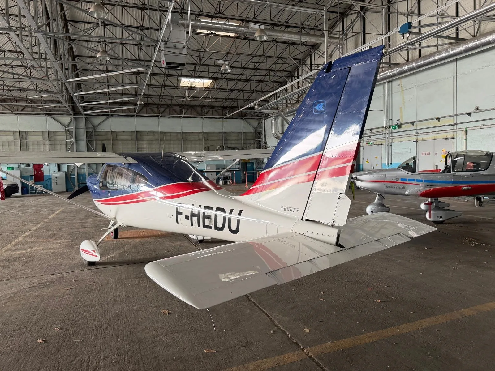 Exterior view of a 2020 TECNAM P2010 MKII, F-HEDU.