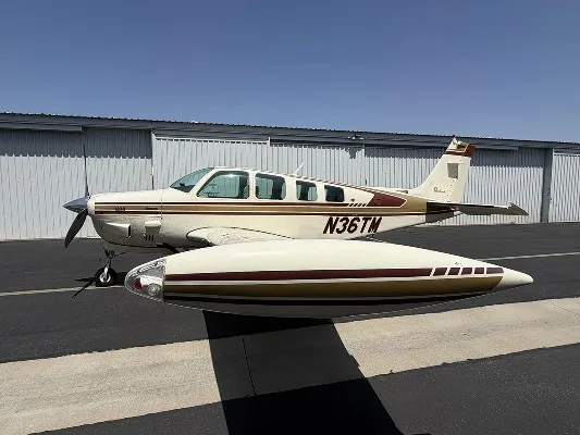 Marketing image of a 1979 Beech Bonanza A36TC.