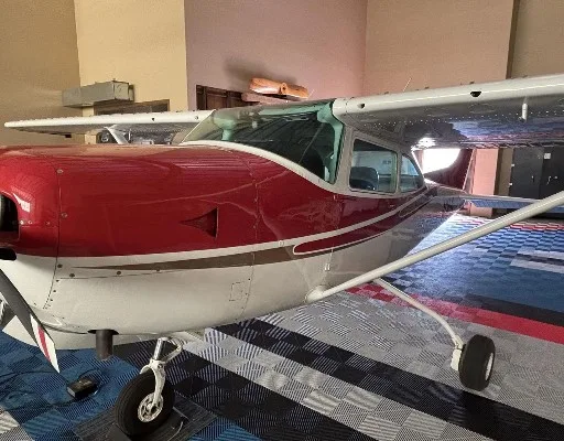 Exterior view of a 1979 Cessna TR182RG, N10G.