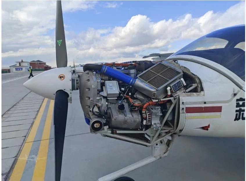 Engine detail of a 2020 DIAMOND DA40 NG.