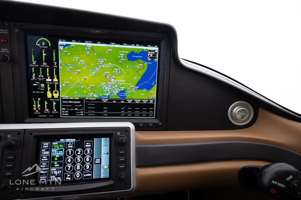 Avionics suite of a 2024 Cirrus SR22T G7.