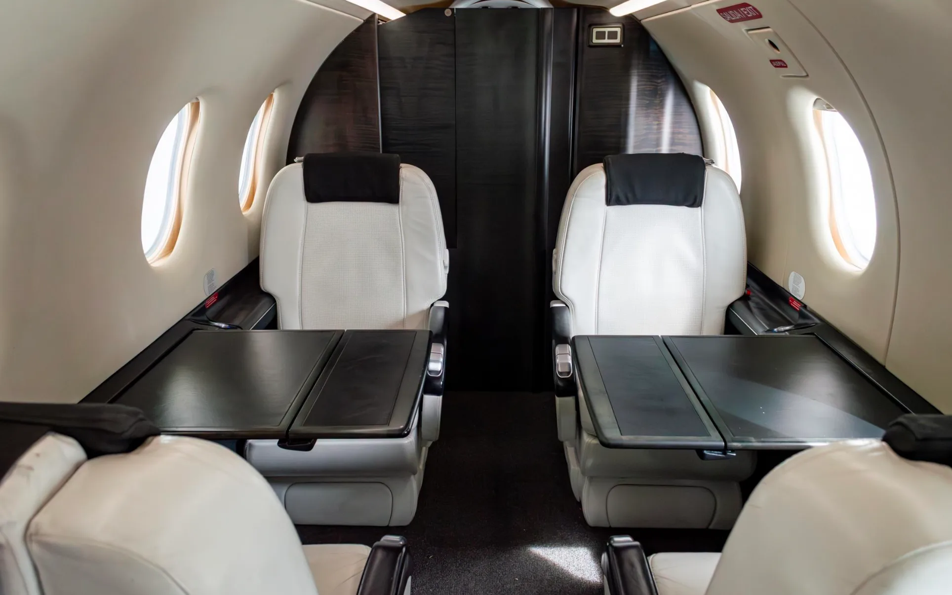 Cabin interior of a Pilatus.