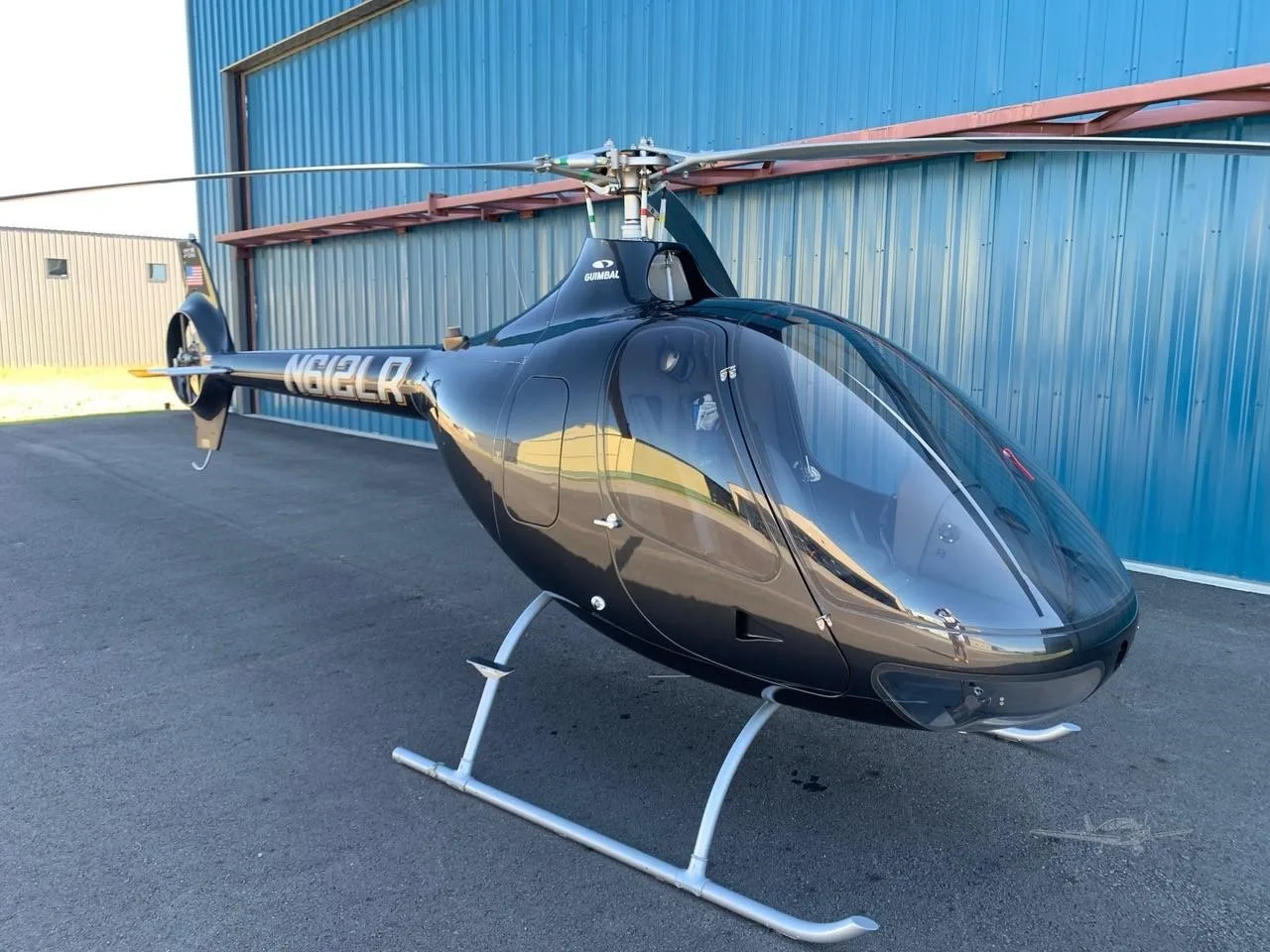 Exterior view of a 2022 GUIMBAL CABRI G2, N612LR.