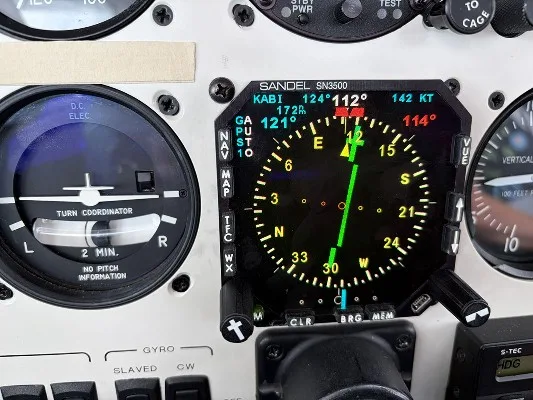 Avionics suite of a 1979 Cessna TR182RG.