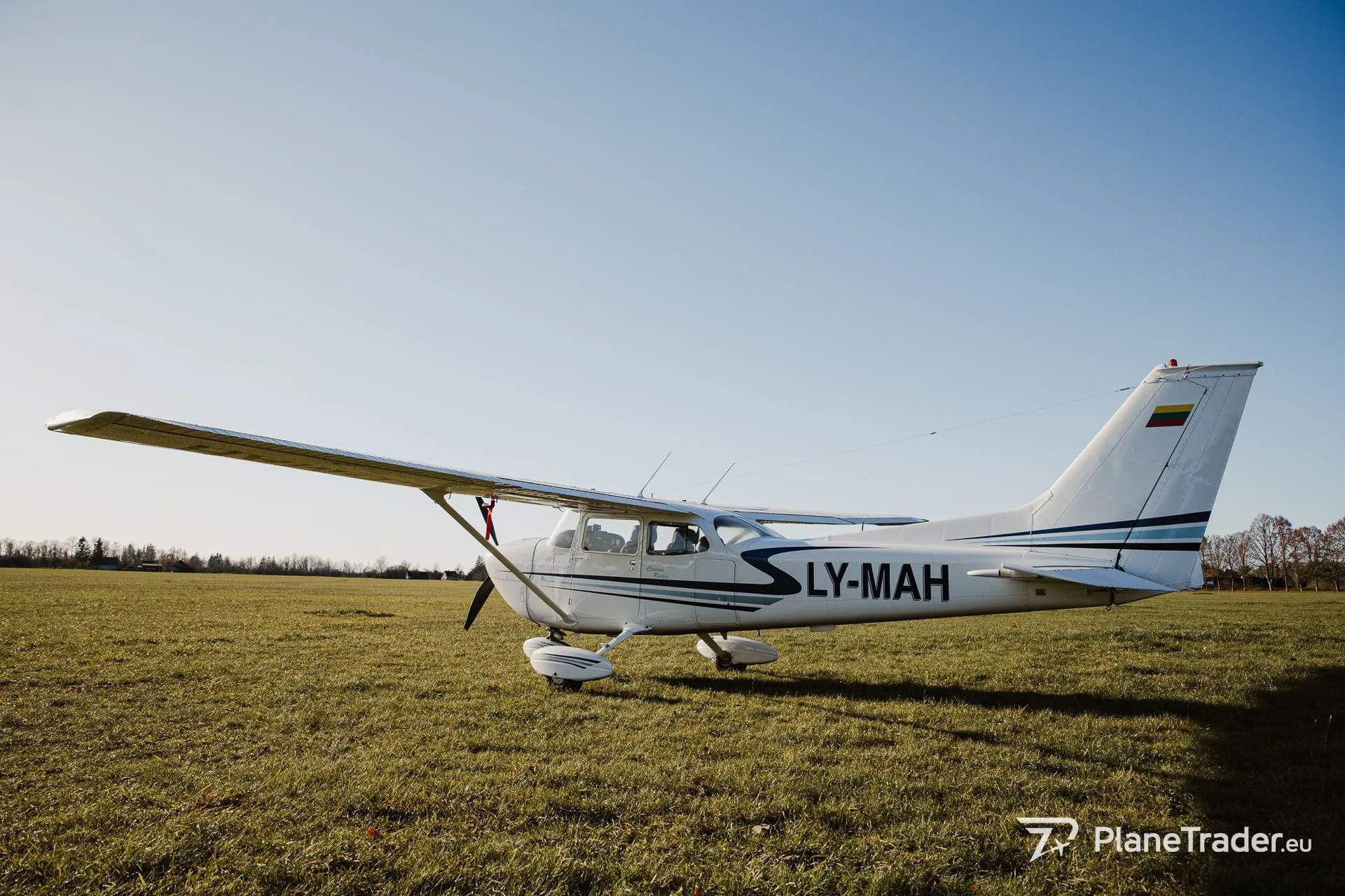 Exterior view of a 1973 Cessna 182 Reims Rocket.