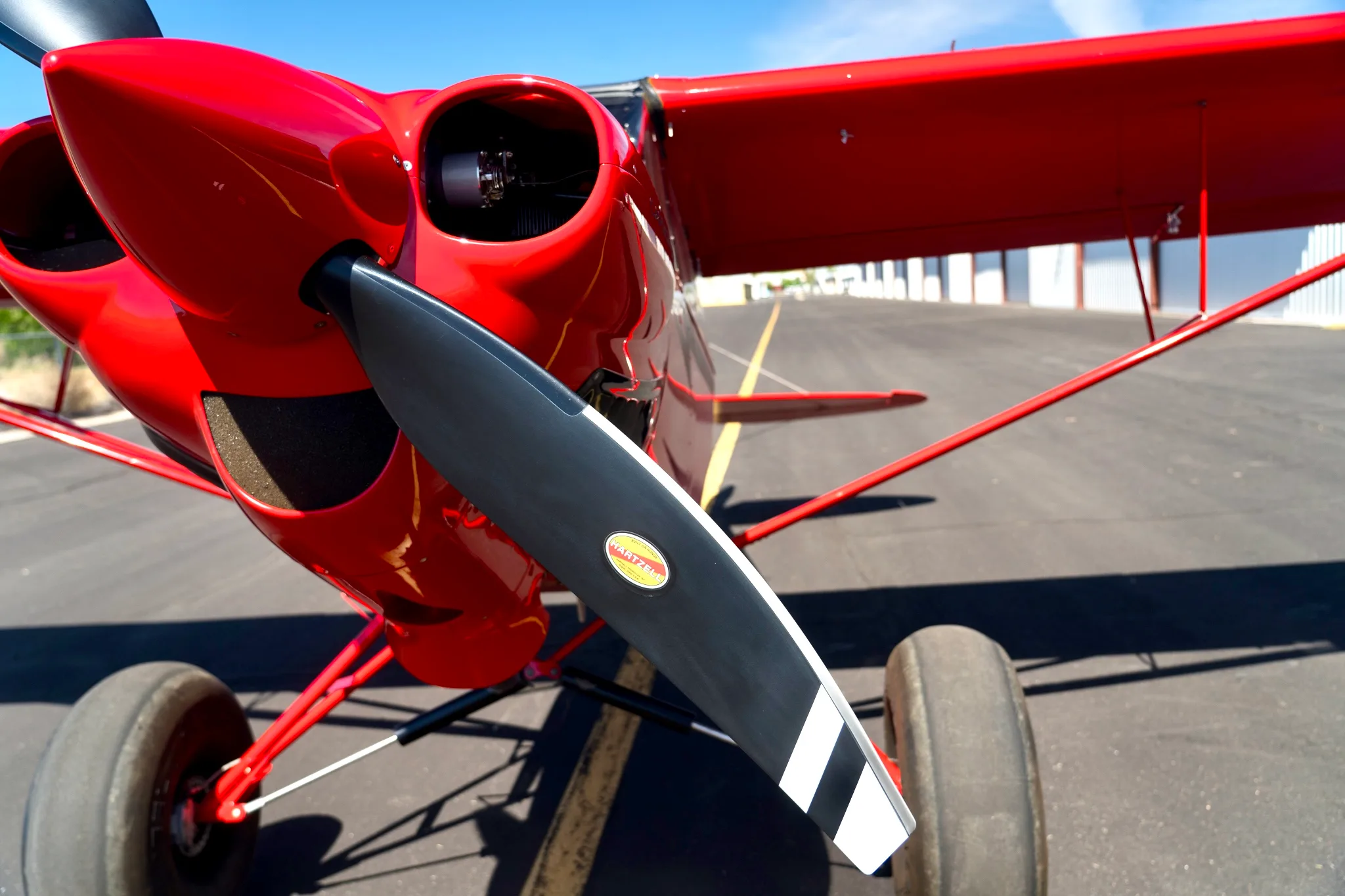 Engine detail of a 2018 CubCrafters.