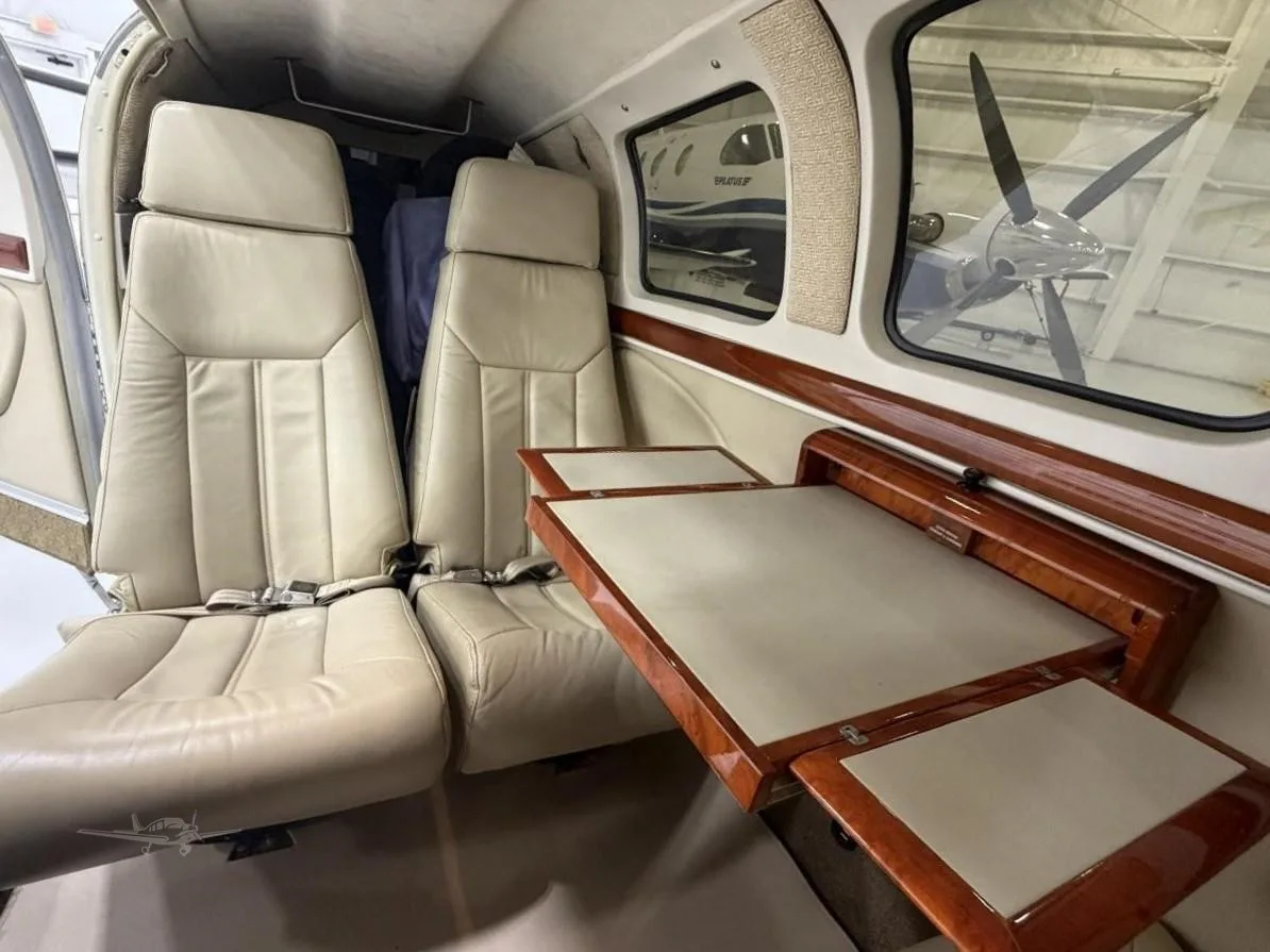 Cabin interior of a 2002 BEECHCRAFT 58 BARON.