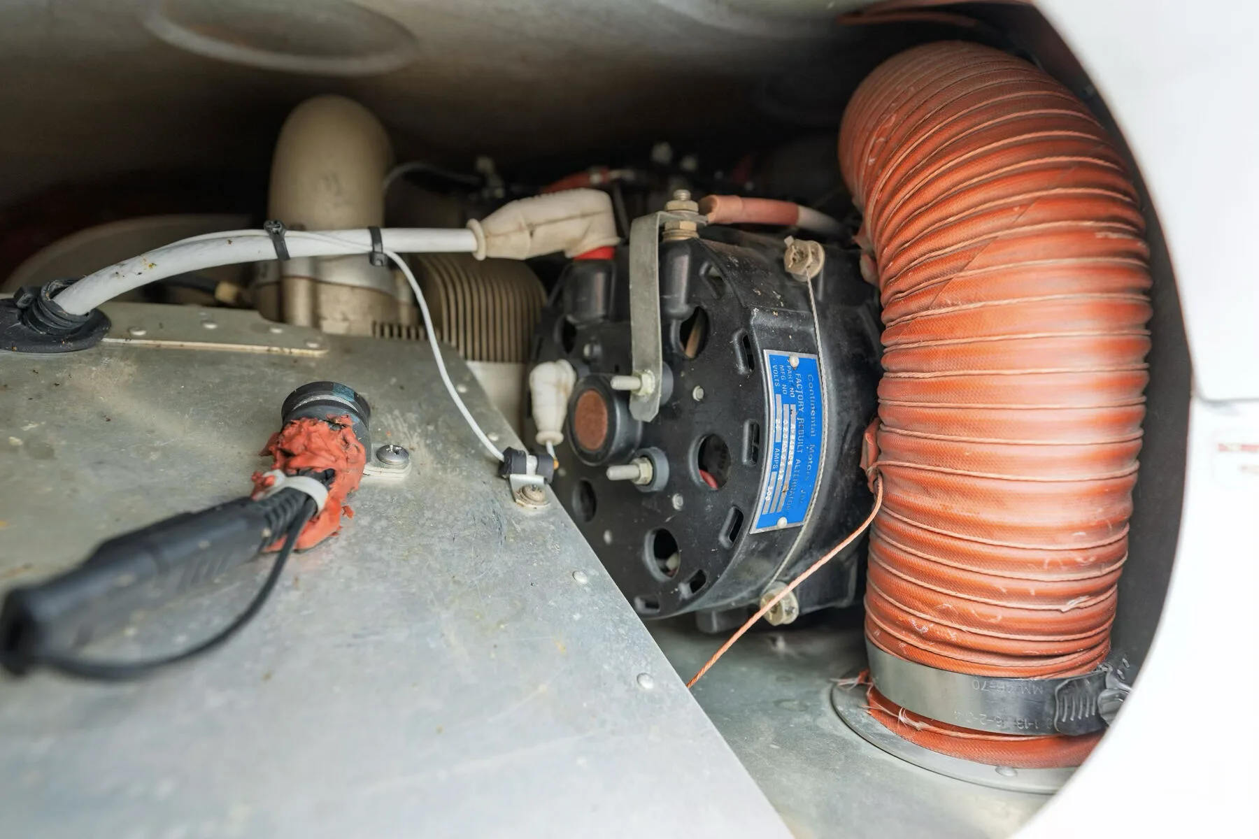 Engine detail of a 2006 Cirrus SR22-G2 GTS.