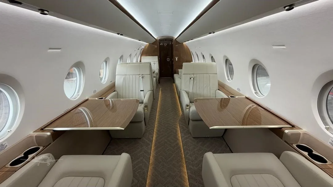 Cabin interior of a 2023 GULFSTREAM G280.