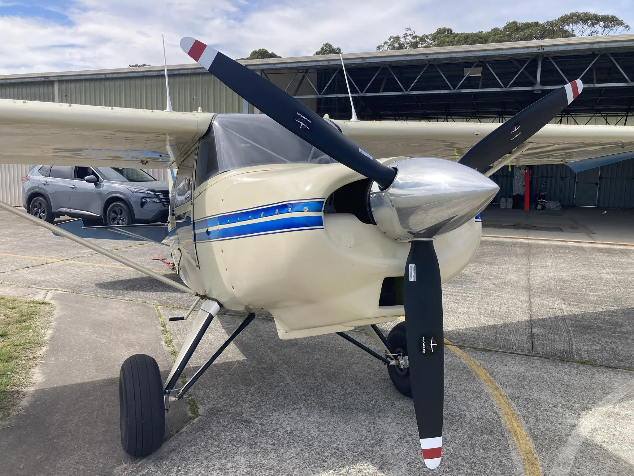 Exterior view of a 1977 MAULE M5-235, VH-HVG.