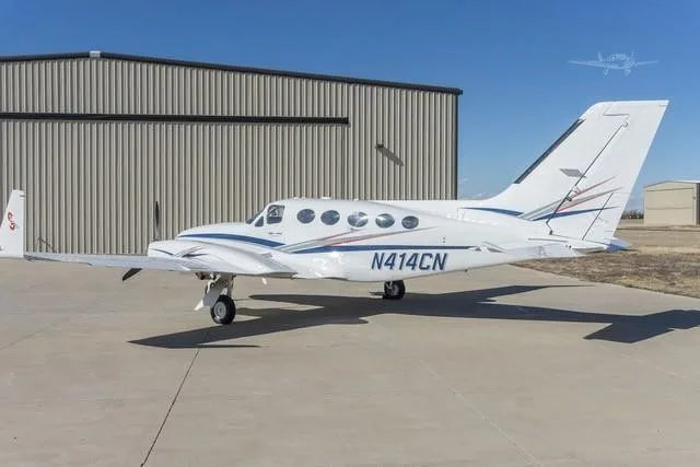 Exterior view of a 1978 CESSNA 414A, N414CN.