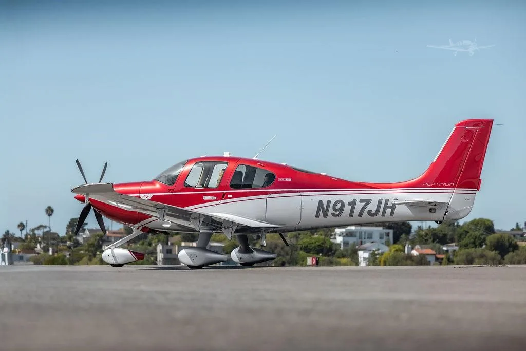 Exterior view of a 2026 CIRRUS SR22-G7+ TURBO GTS, N917JH.