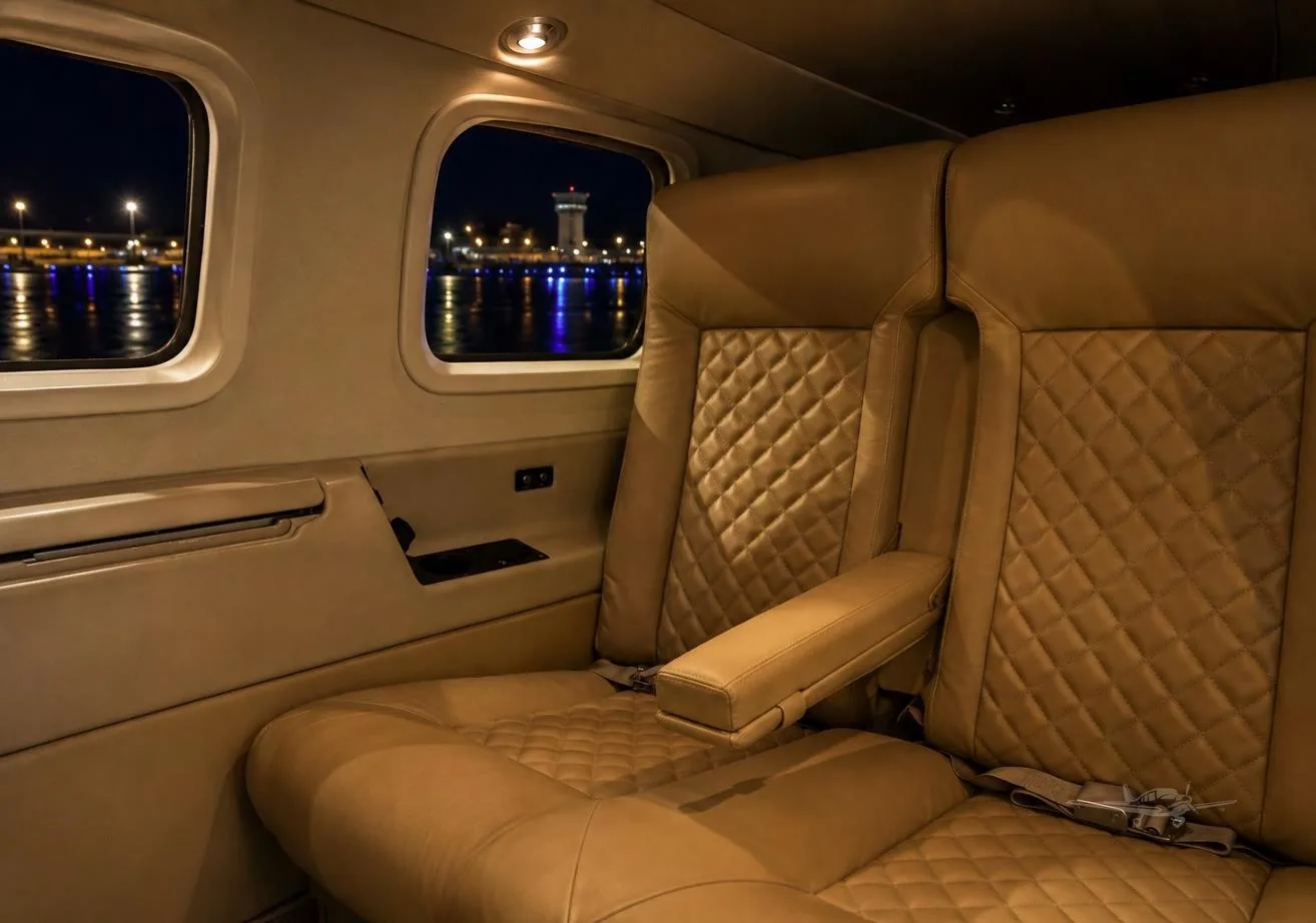 Cabin interior of a 1998 PIPER JETPROP.