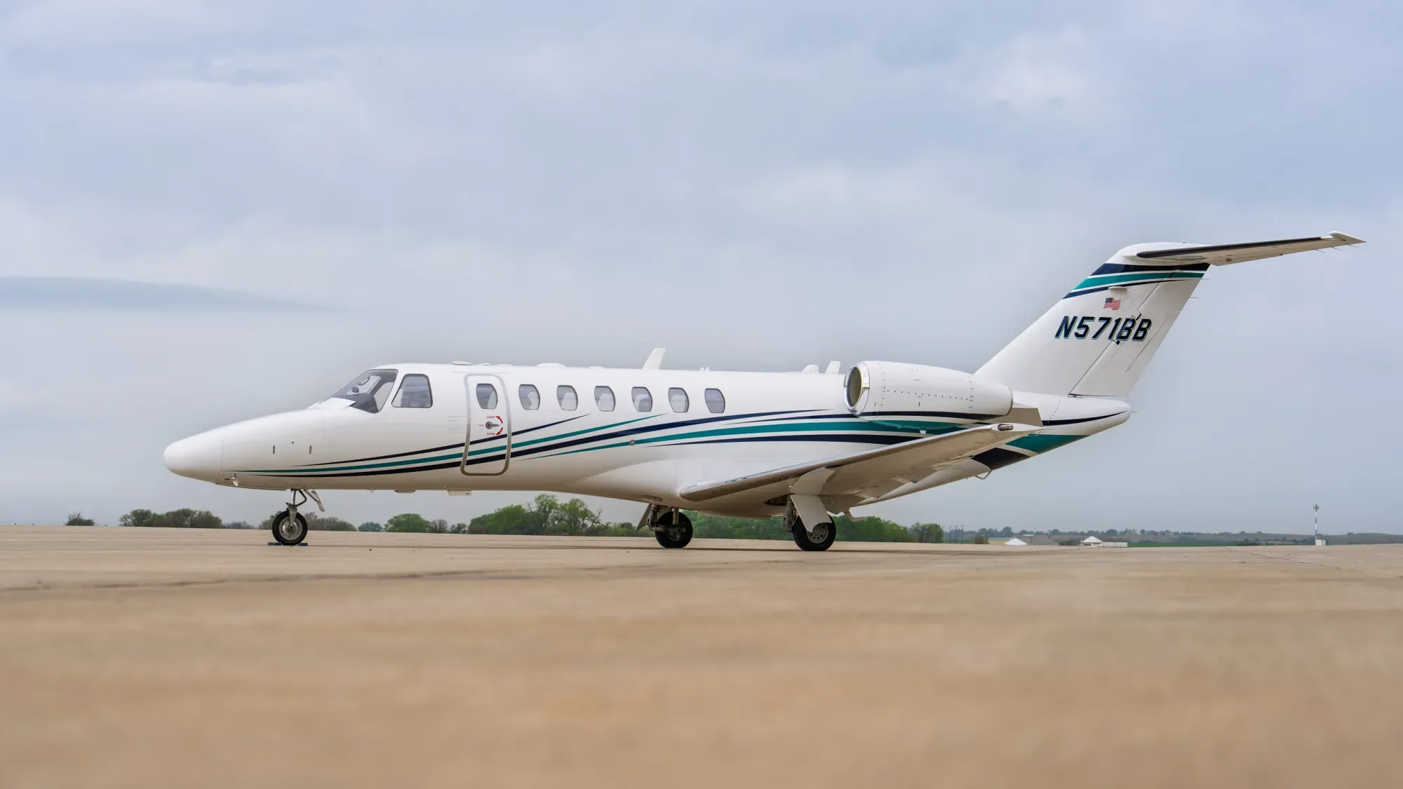 Exterior view of a 2009 Cessna Citation CJ3.