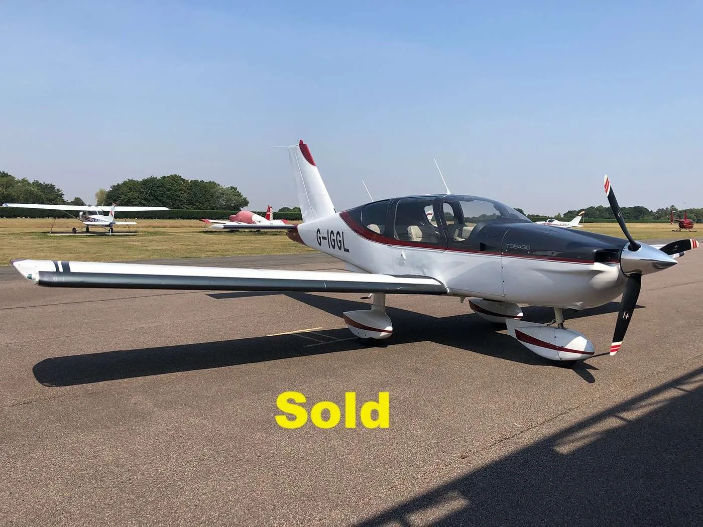 Exterior view of a 2008 Cirrus SR20 G3 GTS.