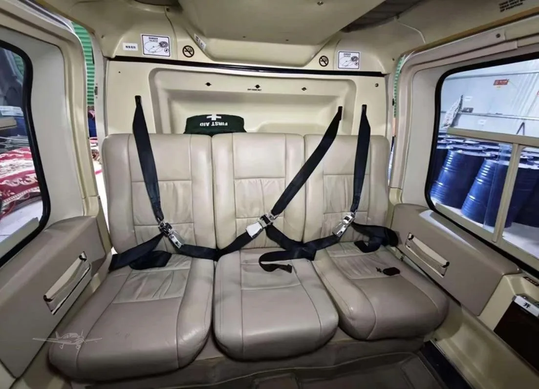 Cabin interior of a 2008 BELL 206L-4.