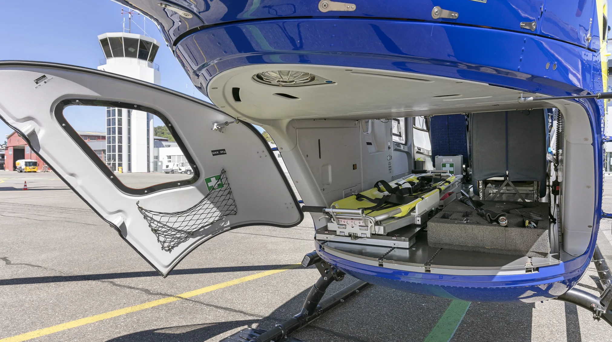 Cabin interior of a 2009 Airbus EC135P2+.