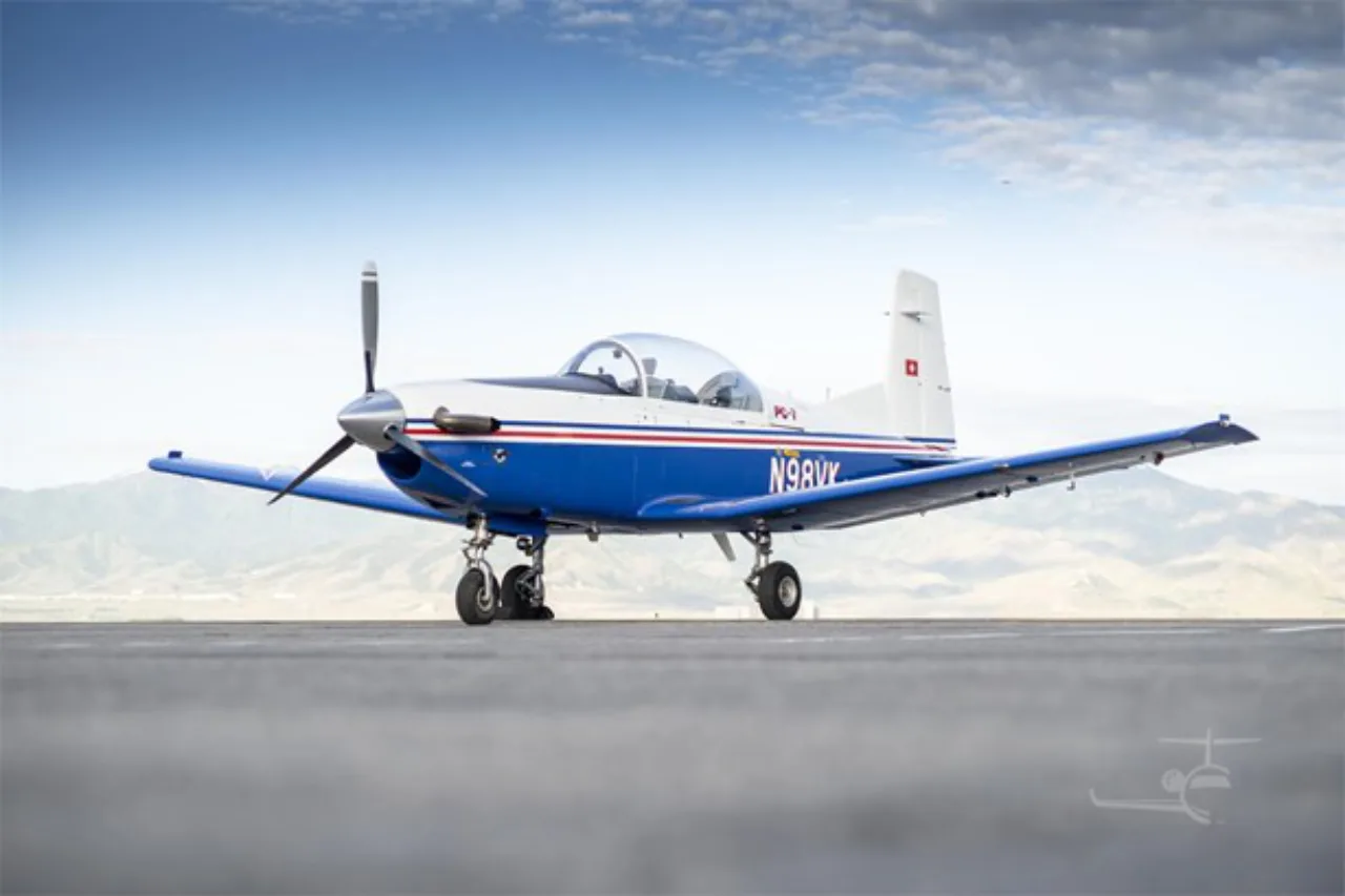 Exterior view of a 1989 Pilatus.