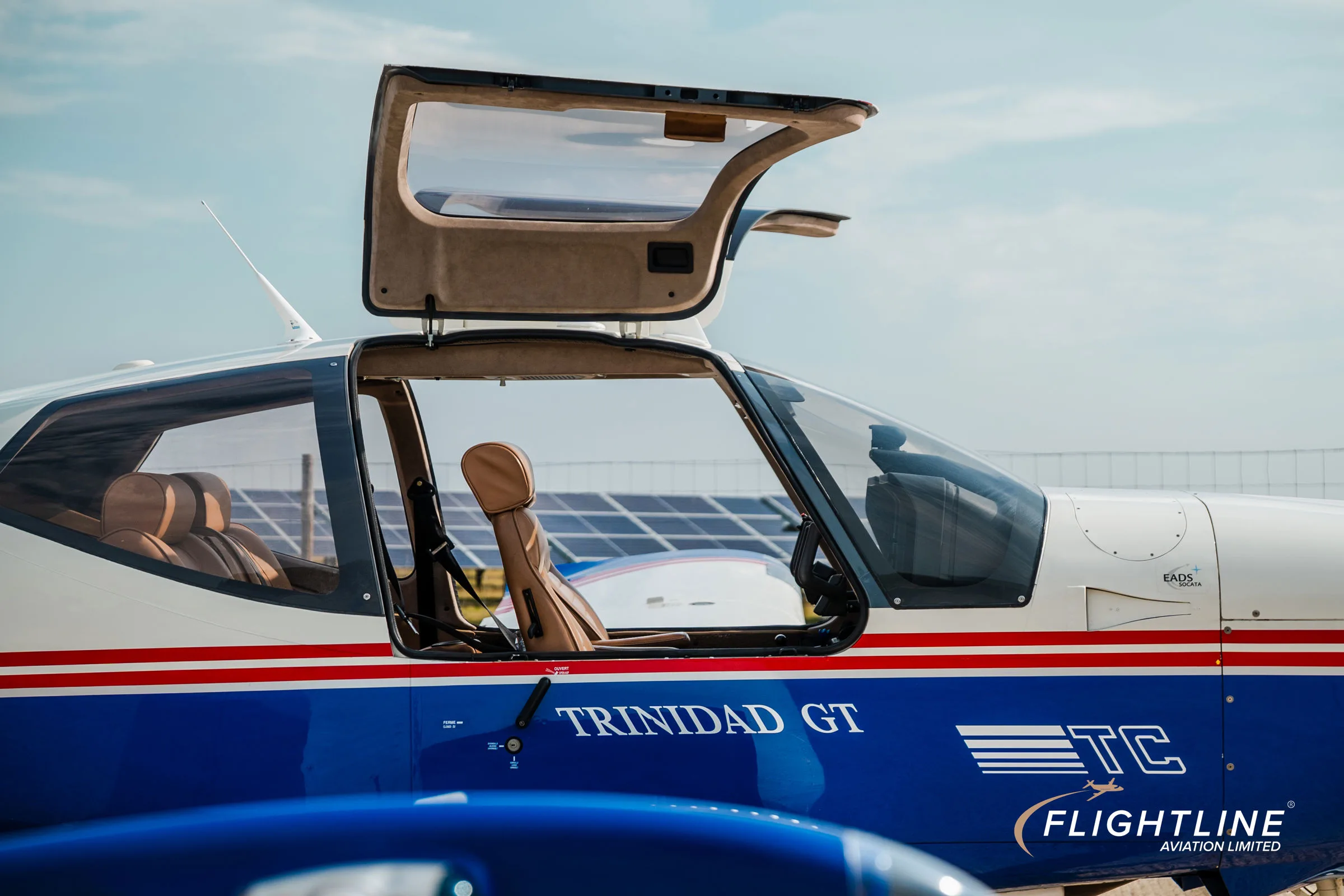 Cockpit and instrument panel of a 2003 Socata TB-21GT Trinidad.