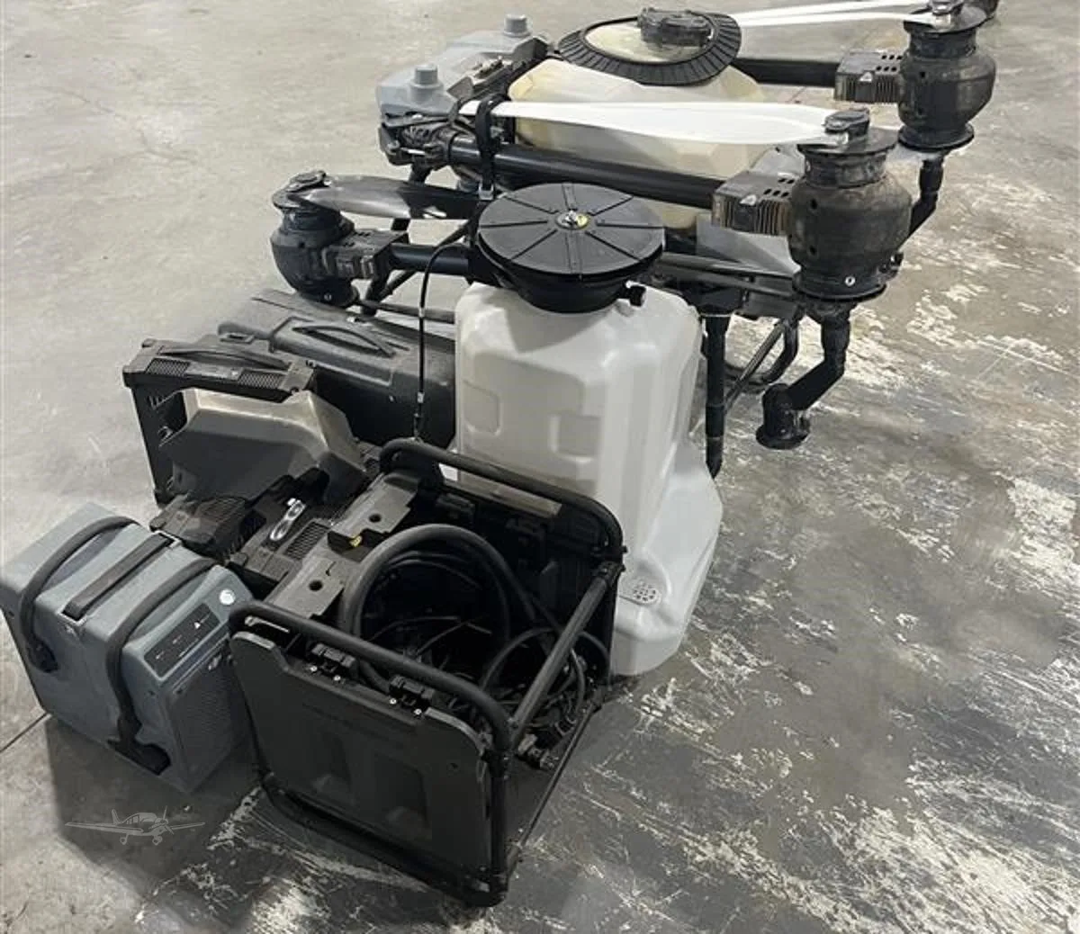 Engine detail of a 2024 DJI AGRAS T40.