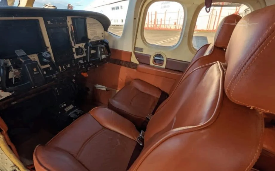 Cabin interior of a 1982 CESSNA P210N.