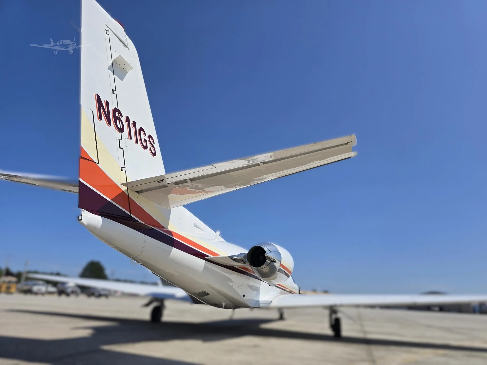 Exterior view of a 1997 CESSNA CITATION V ULTRA, N611GS.