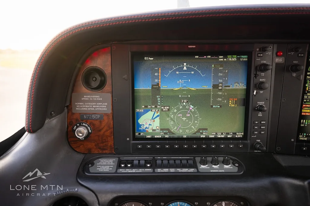 Avionics suite of a 2008 Cirrus SR22 G3.
