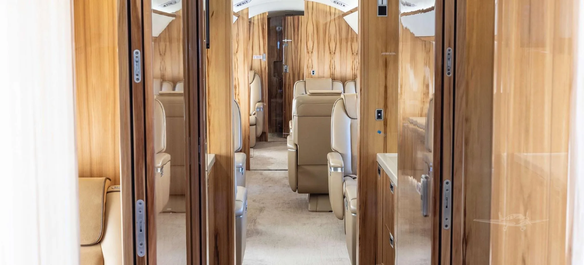 Cabin interior of a 2017 GULFSTREAM G650ER.