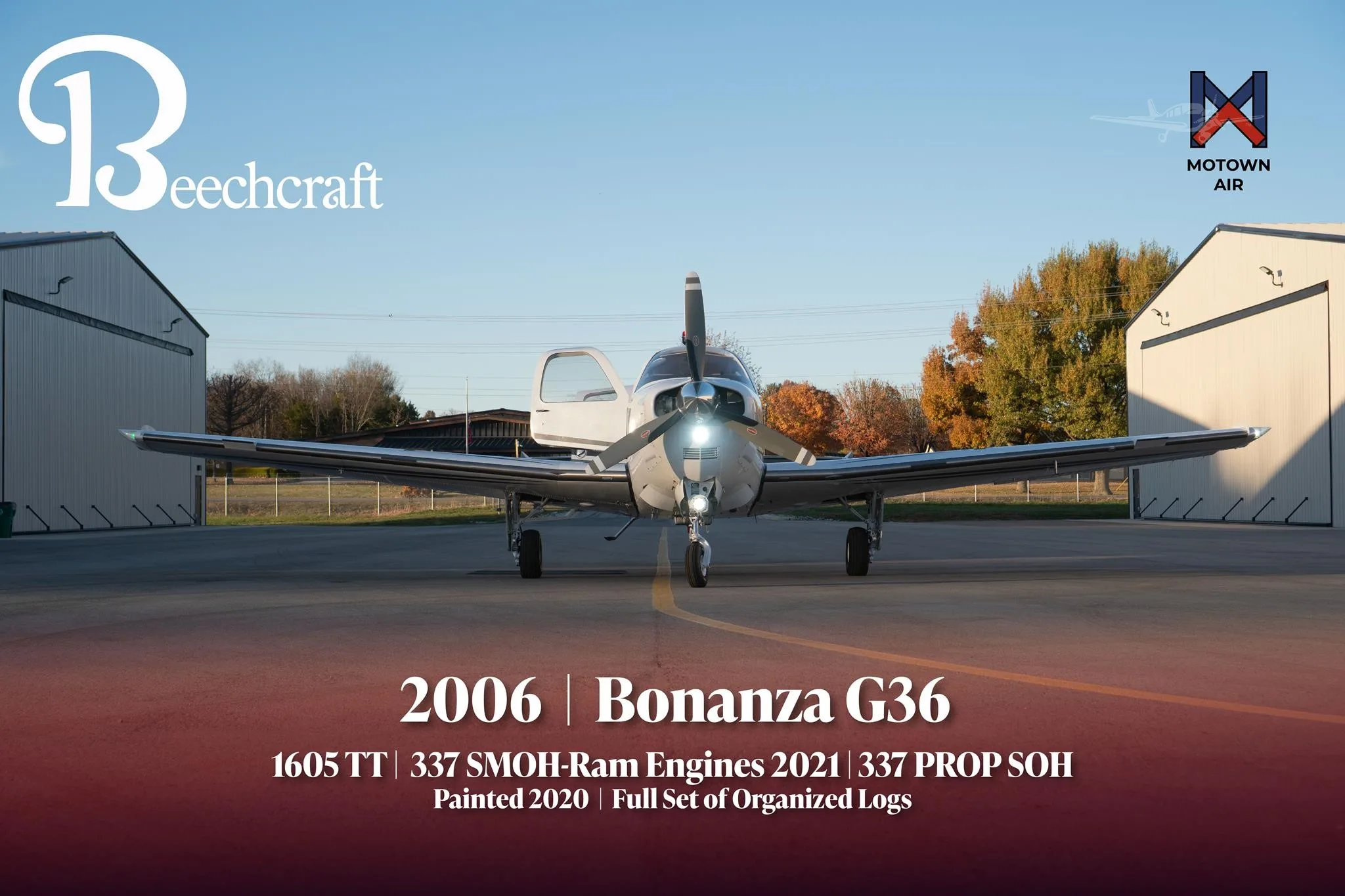 Specification or layout diagram for a 2006 BEECHCRAFT G36 BONANZA.