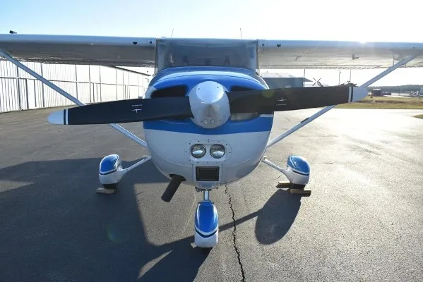 Exterior view of a 1975 Cessna 172M, N61804.