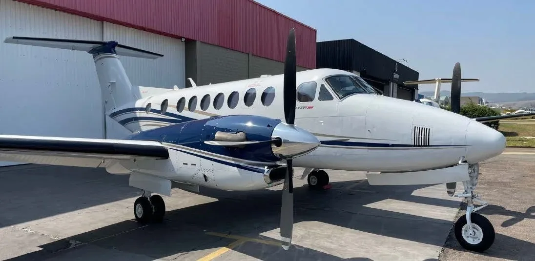 Exterior view of a 2019 Beechcraft King Air 350i.