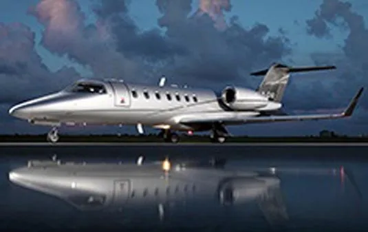 Exterior view of a 2004 Bombardier Lear 40.