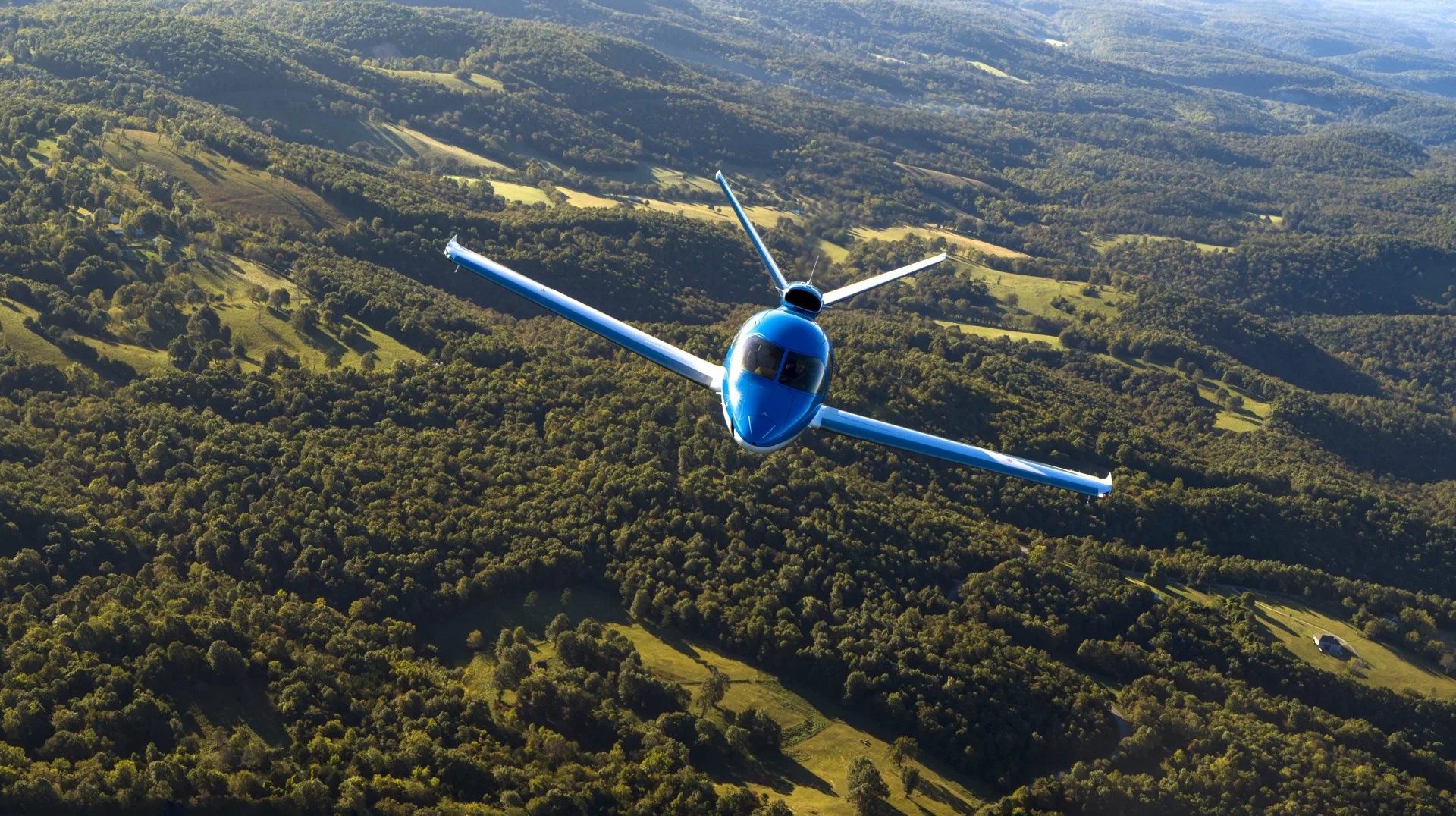Marketing image of a 2024 Cirrus Vision Jet.