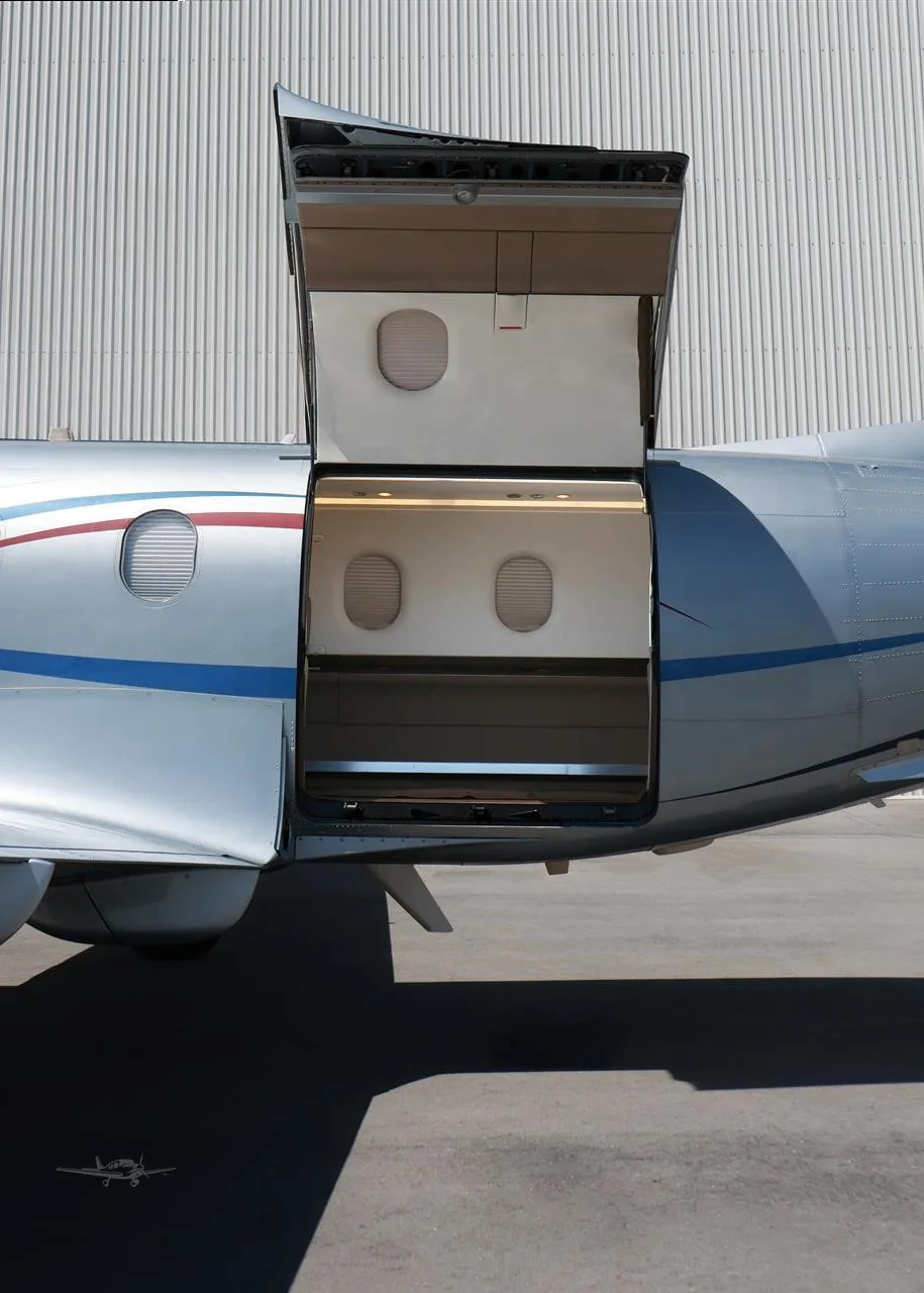 Exterior view of a 2004 PILATUS PC-12/45, XB-FPC.