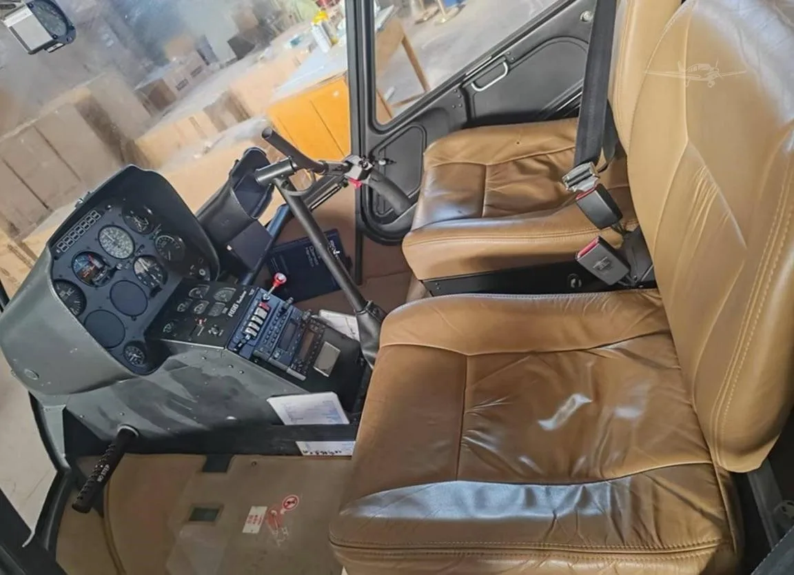 Cabin interior of a 2016 ROBINSON R66.